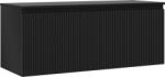 Mexen Rivel dulap de baie sub chiuvetă 120 cm cu blat, 1 sertar, canelat, negru mat - 91A20-12047-1-BFC71 (91A20-12047-1-BFC71)