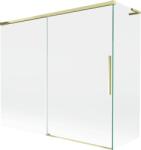 Mexen Rox L paravan de cadă cu 2 uși culisante 180 + 90 x 150 cm, transparent, auriu - 8C9L-180-090-50-00 (8C9L-180-090-50-00)
