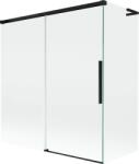 Mexen Rox L paravan de cadă culisant pe 2 căi 150 + 70 x 150 cm, transparent, negru - 8C9L-150-070-70-00 (8C9L-150-070-70-00)