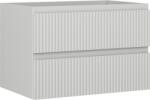 Mexen Rivel dulap baie sub lavoar 70 cm, 2 sertare, canelat, gri mat - 91A20-07047-2-BFF62 (91A20-07047-2-BFF62)