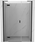 Mexen Mist-H L ușă de duș batantă stânga 155 cm, transparent, negru - 8A5L-155-001-70-00-L (8A5L-155-001-70-00-L)