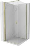 Mexen Mist-B cabina de duș pivotantă 90 x 90 cm, transparent, aurie - 8A2T-090-090-50-00 (8A2T-090-090-50-00)