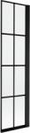 Mexen Mist paravan de baie 1-aripat dreapta 50 x 150 cm, carouri negre, negru - 8A9-050-001-70-77-P (8A9-050-001-70-77-P)