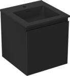 Mexen Orio dulap baie 45 cm cu chiuvetă Otis, 1 sertar, negru mat - 91A10-04547-1-BF71-W18M71 (91A10-04547-1-BF71-W18M71)