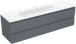 Mexen Orio dulap baie 160 cm cu chiuvetă Vela, 2 sertare, grafit mat/alb mat - 91A10-16047-2-BFF66-W23M01 (91A10-16047-2-BFF66-W23M01)