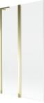 Mexen Mist L paravan de cadă cu 2 panouri pliabile 100 x 150 cm, transparent, auriu - 8A9L-100-011-50-00 (8A9L-100-011-50-00)
