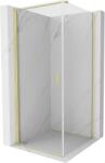 Mexen Mist-B cabină de duș pivotantă 100 x 100 cm, transparent, auriu periat - 8A2T-100-100-55-00 (8A2T-100-100-55-00)