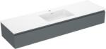 Mexen Orio dulap baie 160 cm cu lavoar Otis, 1 sertar, grafit mat/alb mat - 91A10-16023-1-BF66-W18M01 (91A10-16023-1-BF66-W18M01)