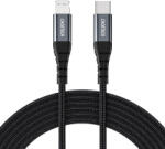Choetech IP0039 USB-C / Lightning MFi kábel, 1, 2 m hosszú - fekete
