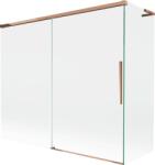 Mexen Rox L paravan de baie 2-canate glisant 180 + 80 x 150 cm, transparent, aur roz - 8C9L-180-080-60-00 (8C9L-180-080-60-00)