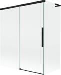 Mexen Rox L paravan de cadă culisant cu 2 aripi 140 + 70 x 150 cm, transparent, negru - 8C9L-140-070-70-00 (8C9L-140-070-70-00)