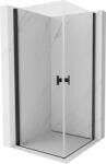 Mexen Mist-B Duo cabină de duș cu ușă batantă 85 x 85 cm, transparentă, neagră - 8A2-085-085-70-00 (8A2-085-085-70-00)