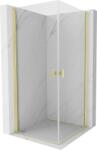 Mexen Mist-B Duo cabină de duș cu uși batante 95 x 95 cm, transparentă, auriu periat - 8A2-095-095-55-00 (8A2-095-095-55-00)
