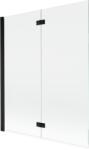 Mexen Mist paravan de duș stânga cu 2 panouri 140 x 150 cm, transparent, negru - 8A9-140-002-70-00-L (8A9-140-002-70-00-L)