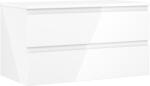 Mexen Orio dulap baie sub chiuvetă 90 cm cu blat, 2 sertare, alb lucios - 91A10-09047-2-BFFC00 (91A10-09047-2-BFFC00)