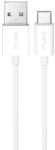 PURO 10W TPE USB-A - USB-C kábel 2m - Fehér