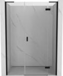 Mexen Mist-H L ușă de duș batantă dreapta 145 cm, transparentă, neagră - 8A5L-145-001-70-00-P (8A5L-145-001-70-00-P)