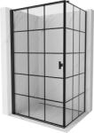 Mexen Mist-B cabină de duș cu ușă batantă stânga 80 x 120 cm, grilaj negru, negru - 8A2T-080-120-70-77-L (8A2T-080-120-70-77-L)