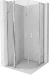 Mexen Mist L cabină de duș semi-rotundă batantă 90 x 90 cm, transparent, crom - 8A32L-090-090-01-00 (8A32L-090-090-01-00)