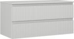 Mexen Rivel dulap baie cu blat, lățime 100 cm, 2 sertare, suprafață canelată, gri mat - 91A20-10047-2-BFFC62 (91A20-10047-2-BFFC62)