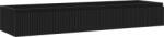 Mexen Rivel dulap baie sub lavoar 160 cm, 1 sertar, canelat, negru mat - 91A20-16023-1-BF71 (91A20-16023-1-BF71)