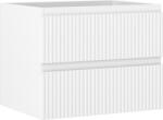Mexen Rivel dulap baie sub lavoar de 60 cm, 2 sertare, canelat, alb mat - 91A20-06047-2-BFF01 (91A20-06047-2-BFF01)