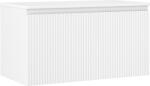 Mexen Rivel dulap de baie sub lavoar 90 cm cu blat, 1 sertar, canelură, alb mat - 91A20-09047-1-BFC01 (91A20-09047-1-BFC01)