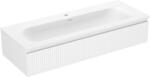 Mexen Rivel dulap baie 120 cm cu chiuvetă Vela, 1 sertar, cu caneluri, alb mat - 91A20-12023-1-BF01-W23M01 (91A20-12023-1-BF01-W23M01)