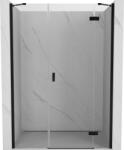 Mexen Mist-H ușă de duș pivotantă dreapta 140 cm, transparentă, neagră - 8A5-140-001-70-00-P (8A5-140-001-70-00-P)