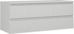 Mexen Rivel dulap de baie sub lavoar 120 cm cu blat, 2 sertare, canelată, gri mat - 91A20-12047-2-BFFC62 (91A20-12047-2-BFFC62)