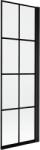 Mexen Mist panou de duș cu 1 canat dreapta 60 x 150 cm, grilaj negru, negru - 8A9-060-001-70-77-P (8A9-060-001-70-77-P)