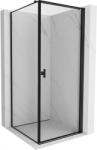 Mexen Mist-B cabină de duș cu deschidere dreapta 100 x 100 cm, ramă neagră, neagră - 8A2T-100-100-70-70-P (8A2T-100-100-70-70-P)