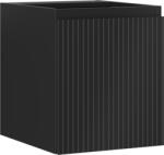 Mexen Rivel dulap baie sub chiuvetă 40 cm, 1 ușă, canelat, negru mat - 91A21-04047-1-BF71 (91A21-04047-1-BF71)