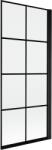 Mexen Mist paravan de duș cu 1 canat dreapta 80 x 150 cm, grilaj negru, negru - 8A9-080-001-70-77-P (8A9-080-001-70-77-P)
