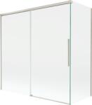 Mexen Rox perete despărțitor pentru cadă de baie cu 2 panouri culisante 160 + 70 x 150 cm, transparent, nichel periat (8C9-160-070-97-00)