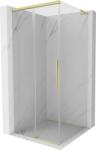 Mexen Rox L cabină de duș glisantă 95 x 95 cm, transparentă, auriu periat - 8C2L-095-095-55-00 (8C2L-095-095-55-00)