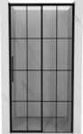Mexen Rox ușă de duș glisantă dreaptă 100 cm, grilaj negru, negru - 8C2-100-000-70-77-P (8C2-100-000-70-77-P)