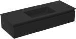 Mexen Orio dulap de baie 120 cm cu lavoar Otis, 1 sertar, negru mat - 91A10-12023-1-BF71-W18M71 (91A10-12023-1-BF71-W18M71)