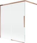 Mexen Rox paravan de baie, extensibil, cu 2 panouri, 140 x 150 cm, transparent, aur roz - 8C9-140-003-60-00 (8C9-140-003-60-00)