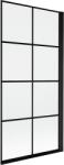 Mexen Mist paravan de duș cu 1 aripă dreapta 90 x 150 cm, grilaj negru, negru - 8A9-090-001-70-77-P (8A9-090-001-70-77-P)