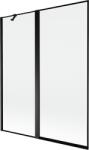 Mexen Mist paravan de duș cu 2 panouri stânga 140 x 150 cm, cadru negru, negru - 8A9-140-011-70-70-L (8A9-140-011-70-70-L)
