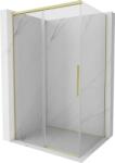 Mexen Rox cabină de duș glisantă 110 x 75 cm, transparentă, auriu periat - 8C2-110-075-55-00 (8C2-110-075-55-00)