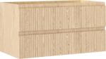 Mexen Rivel dulap baie pentru lavoar 90 cm, 2 sertare, riglat, stejar - 91A20-09047-2-BFF81 (91A20-09047-2-BFF81)