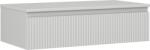 Mexen Rivel dulap baie sub lavoar 90 cm cu blat, 1 sertar, canelat, gri mat - 91A20-09023-1-BFC62 (91A20-09023-1-BFC62)