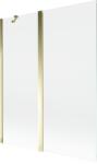 Mexen Mist paravan de duș cu 2 panouri 140 x 150 cm, transparent, auriu - 8A9-140-011-50-00 (8A9-140-011-50-00)
