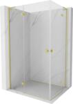 Mexen Mist-H L Duo cabină de duș batantă dreapta 70 x 115 cm, transparentă, auriu periat - 8A5L-070L-115P-55-00 (8A5L-070L-115P-55-00)