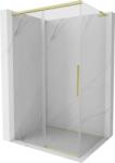 Mexen Rox L cabină de duș glisantă 120 x 75 cm, transparentă, aurie periată - 8C2L-120-075-55-00 (8C2L-120-075-55-00)