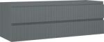 Mexen Rivel dulap pentru baie sub chiuvetă 140 cm, 2 sertare, canelat, grafit mat - 91A20-14047-2-BFF66 (91A20-14047-2-BFF66)