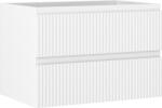 Mexen Rivel dulap baie sub chiuvetă 70 cm, 2 sertare, canelat, alb mat - 91A20-07047-2-BFF01 (91A20-07047-2-BFF01)