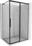 Mexen Rox L cabină de duș glisantă dreaptă 115 x 95 cm, cadru negru, negru - 8C2L-115-095-70-70-P (8C2L-115-095-70-70-P)